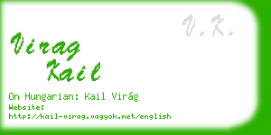 virag kail business card